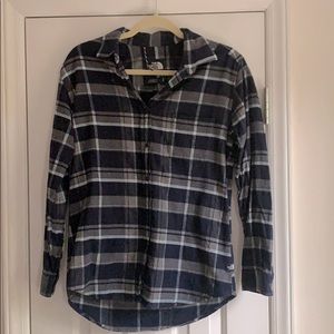 The North Face Navy Blue Oversized Flannel